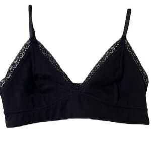 NWT: JENNI INTIMATES Black & Lace Moderate Coverage Moderate Support Bralette XL